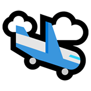 🛬 Emoji Landung eines Flugzeugs Microsoft Windows 11.