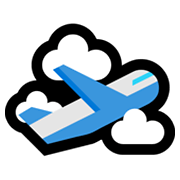 🛫 Emoji Avião Decolando na Microsoft Windows 11.