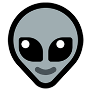 Émoji 👽 Alien sur Microsoft Windows 11.