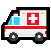 Émoji 🚑 Ambulance sur Microsoft Windows 11.