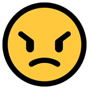 😠 Emoji Cara Enfadada en Microsoft Windows 11.