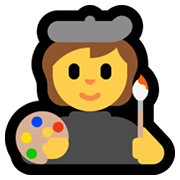 🧑‍🎨 Emoji Artista en Microsoft Windows 11.