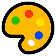 🎨 Emoji Paleta De Pintor en Microsoft Windows 11.