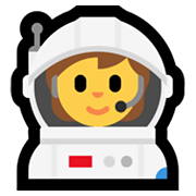 🧑‍🚀 Emoji Astronauta en Microsoft Windows 11.