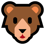 Emoji 🐻 Orso su Microsoft Windows 11.