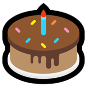 Emoji 🎂 Torta Di Compleanno su Microsoft Windows 11.