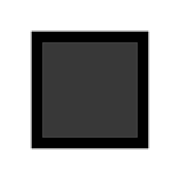 Emoji ⬛ Quadrato Nero Grande su Microsoft Windows 11.