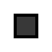 ◼️ Emoji mittelgroßes schwarzes Quadrat Microsoft Windows 11.