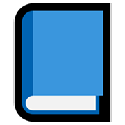 📘 Emoji blaues Buch Microsoft Windows 11.