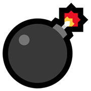 Emoji 💣 Bomba su Microsoft Windows 11.