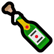 🍾 Emoji Flasche mit knallendem Korken Microsoft Windows 11.