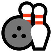 Émoji 🎳 Bowling sur Microsoft Windows 11.