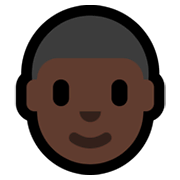 👦🏿 Emoji Niño: Tono De Piel Oscuro en Microsoft Windows 11.
