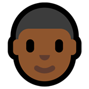 👦🏾 Emoji Menino: Pele Morena Escura na Microsoft Windows 11.