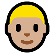 Emoji 👦🏼 Bambino: Carnagione Abbastanza Chiara su Microsoft Windows 11.