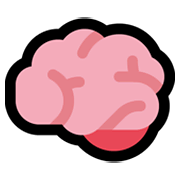 Emoji 🧠 Cervello su Microsoft Windows 11.