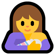 🤱 Emoji Lactancia Materna en Microsoft Windows 11.