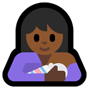 🤱🏾 Emoji Lactancia Materna: Tono De Piel Oscuro Medio en Microsoft Windows 11.