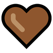 🤎 Emoji Corazón Marrón en Microsoft Windows 11.