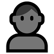 Emoji 👤 Profilo Di Persona su Microsoft Windows 11.