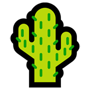 Émoji 🌵 Cactus sur Microsoft Windows 11.