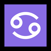 ♋ Emoji Krebs (Sternzeichen) Microsoft Windows 11.