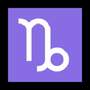 ♑ Emoji Signo De Capricórnio na Microsoft Windows 11.