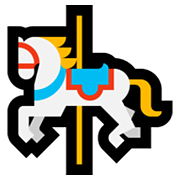 🎠 Emoji Karussellpferd Microsoft Windows 11.