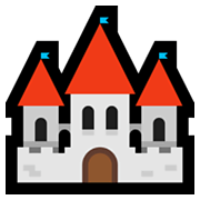 🏰 Emoji Castillo Europeo en Microsoft Windows 11.