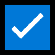Emoji ☑️ Riquadro Con Spunta su Microsoft Windows 11.