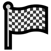 🏁 Emoji Bandeira Quadriculada na Microsoft Windows 11.