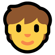 Emoji 🧒 Bimbo su Microsoft Windows 11.