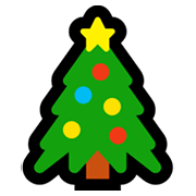 🎄 Emoji árvore De Natal na Microsoft Windows 11.