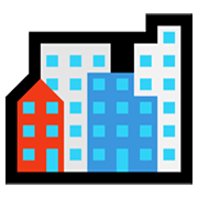 🏙️ Emoji Paisaje Urbano en Microsoft Windows 11.