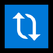 Emoji 🔃 Frecce Verticali Che Ruotano In Senso Orario su Microsoft Windows 11.