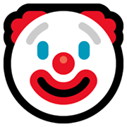 🤡 Emoji Rosto De Palhaço na Microsoft Windows 11.