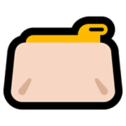 Emoji 👝 Pochette su Microsoft Windows 11.