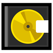 Emoji 💽 Minidisc su Microsoft Windows 11.