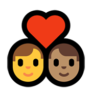 Emoji 👨‍❤️‍👨🏽 Coppia Con Cuore - Uomo, Uomo: Carnagione Olivastra su Microsoft Windows 11.