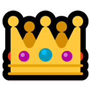 👑 Emoji Corona en Microsoft Windows 11.