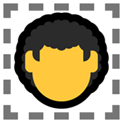 Emoji 🦱 Capelli Ricci su Microsoft Windows 11.