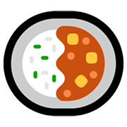 Emoji 🍛 Riso Al Curry su Microsoft Windows 11.