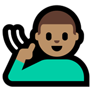 🧏🏽‍♂️ Emoji Homem Surdo: Pele Morena na Microsoft Windows 11.