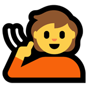 Emoji 🧏 Persona Con Problemi Di Udito su Microsoft Windows 11.