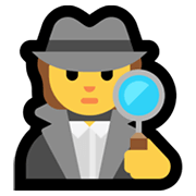Emoji 🕵️ Detective su Microsoft Windows 11.
