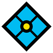 Émoji 💠 Diamant Avec Un Point sur Microsoft Windows 11.