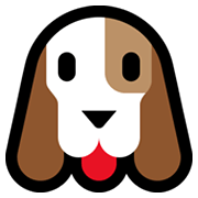 🐶 Emoji Cara De Perro en Microsoft Windows 11.