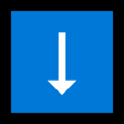 ⬇️ Emoji Flecha Hacia Abajo en Microsoft Windows 11.