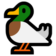 🦆 Emoji Pato en Microsoft Windows 11.