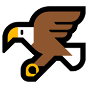 🦅 Emoji águila en Microsoft Windows 11.